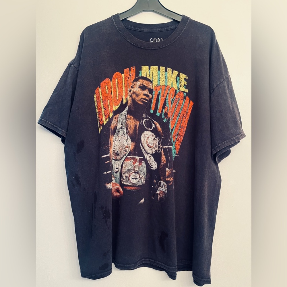 Iron Mike Tyson Graphic T-Shirt - Black size XL by Goat Crew